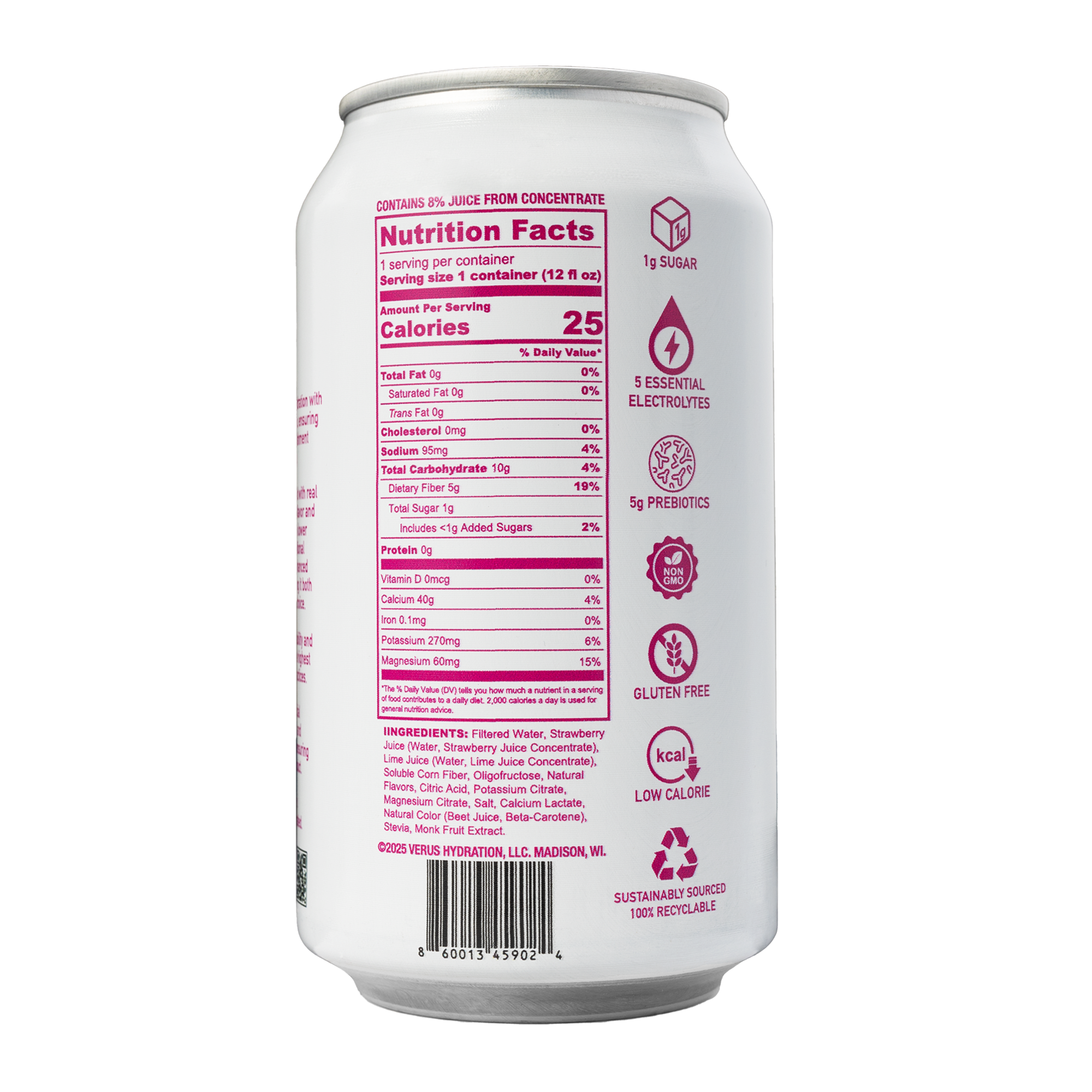 Sparkling Strawberry Lime (12 Cans)